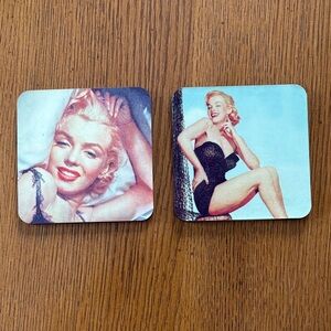 ❤️‍🔥3/10$ Vintage Style Coasters with Iconic Marylin Monroe Portraits